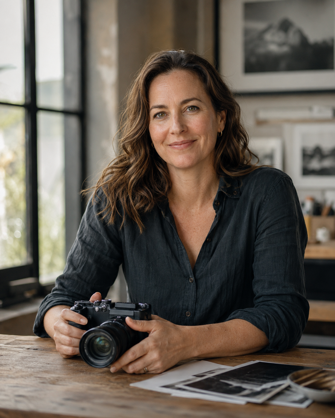 Photography instructor Claire Morgan in her Melbourne studio